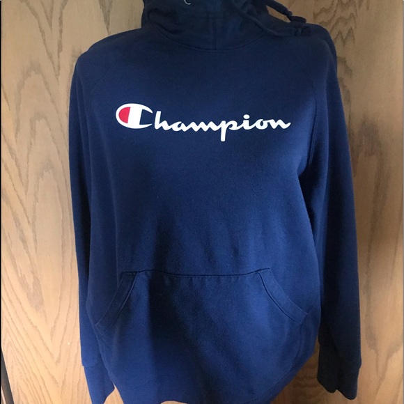 Navy Blue Champion Sweatshirt - Picture 2 of 2